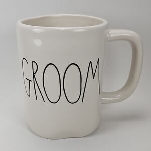 Rae Dunn by Magenta "Groom" ceramic coffee mug